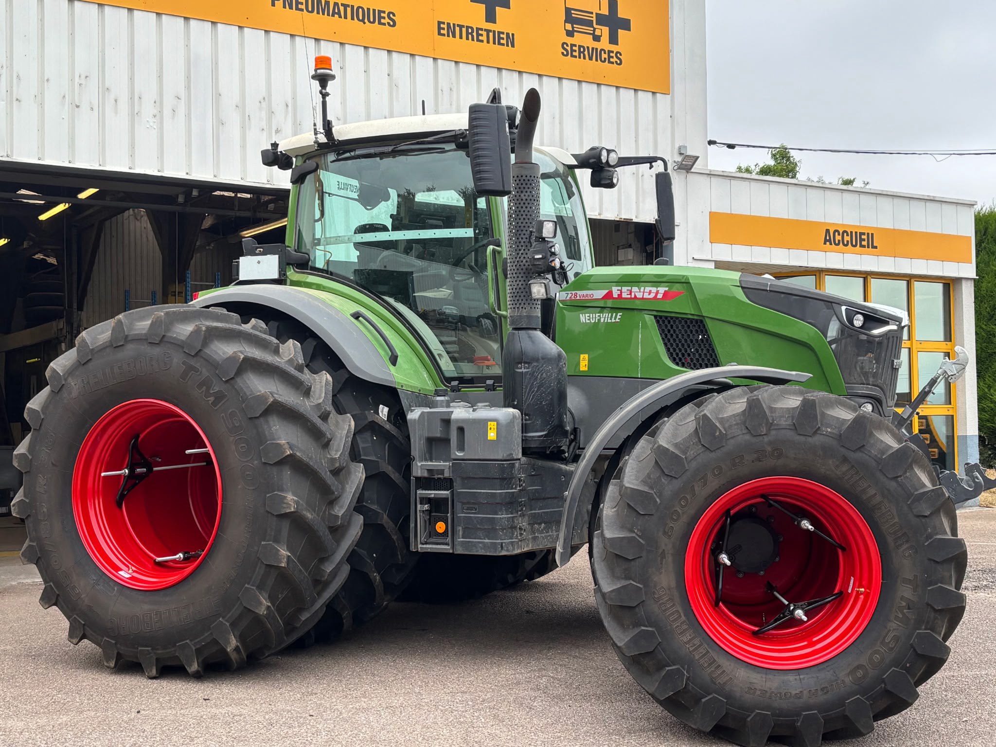 Jumelage EVO installé sur un tracteur